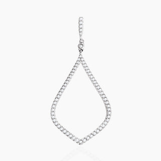 Diamond Petal Pendant | White Gold