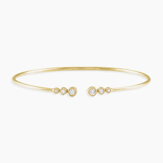 Ascending Diamonds Cuff | Yellow Gold