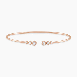 Ascending Diamonds Cuff | Rose Gold