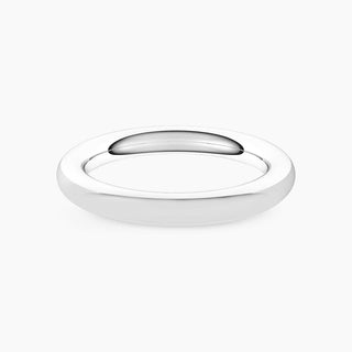 Classic Full Round Band | White Gold