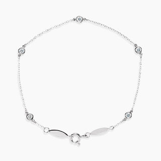 Quinary Diamond Bracelet | White Gold