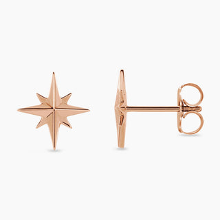 Shinning Star Earrings | Rose Gold