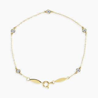 Quinary Diamond Bracelet | Yellow Gold