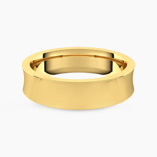 Classic Concave Band | Yellow Gold