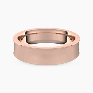 Classic Concave Band | Rose Gold