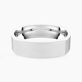 Classic Square Band | White Gold