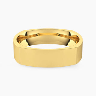 Classic Square Band | Yellow Gold