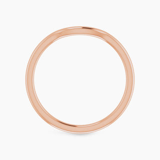 Contour Wedding Band | Rose Gold