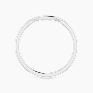 Contour Wedding Band | White Gold