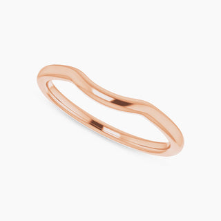 Contour Wedding Band | Rose Gold