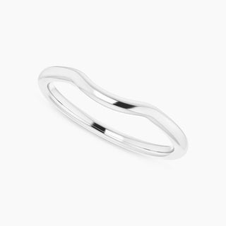 Contour Wedding Band | White Gold