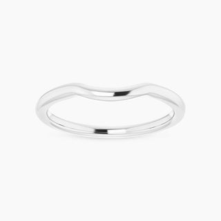 Contour Wedding Band | White Gold