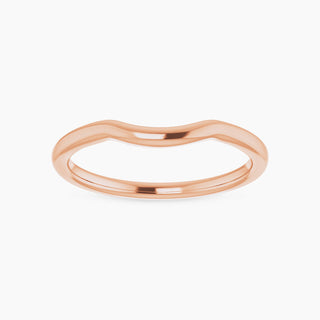 Contour Wedding Band | Rose Gold