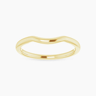 Contour Wedding Band | Yellow Gold