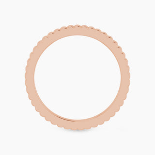 Wavy Wedding Band | Rose Gold