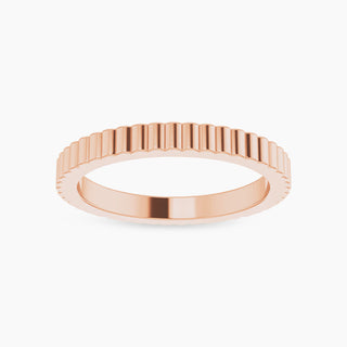 Wavy Wedding Band | Rose Gold