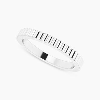 Wavy Wedding Band | Platinum