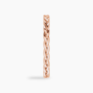 Wooven Wedding Band | Rose Gold