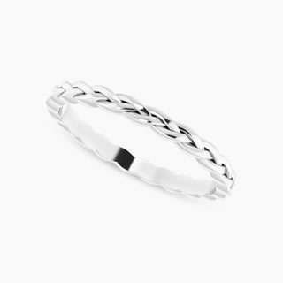 Wooven Wedding Band| Platinum