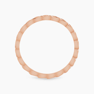 Wooven Wedding Band | Rose Gold