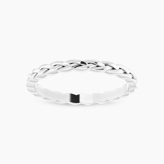 Wooven Wedding Band| Platinum