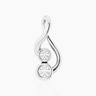 Endless Diamonds Pendant | White Gold