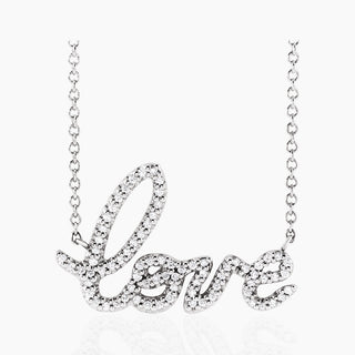 LOVE Necklace | White Gold