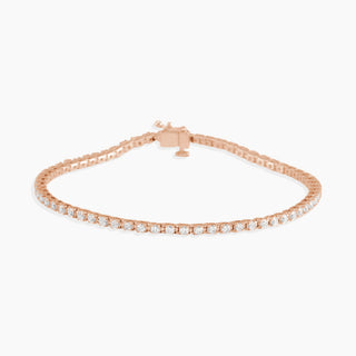 Diamond Tennis Bracelet | Rose Gold