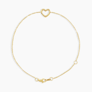 Golden Heart Bracelet | Yellow Gold