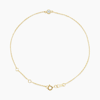 Solitaire Diamond Bracelet | Yellow Gold