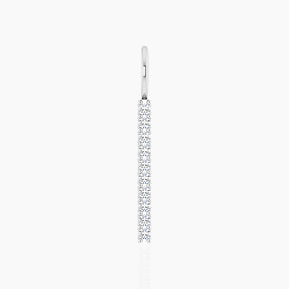 The Bar Pendant | White Gold