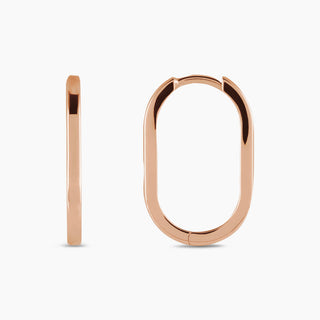 Huggie Hoop Earrings | Rose Gold