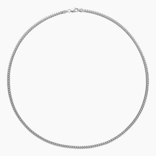 Cuban Curb Chain | White Gold