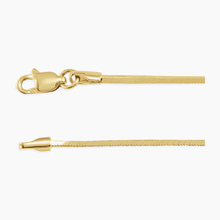 Snake Square Chain | Yellow Gold