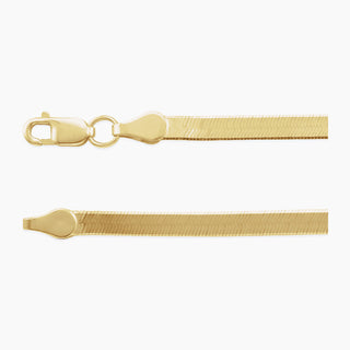 Flexible Herringbone Chain | Yellow Gold