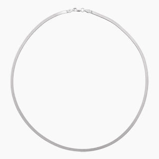 Flexible Herringbone Chain | White Gold