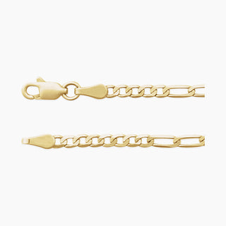 2.50mm Figaro Chain | Yellow Gold