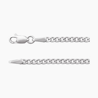 Curb Chain | White Gold