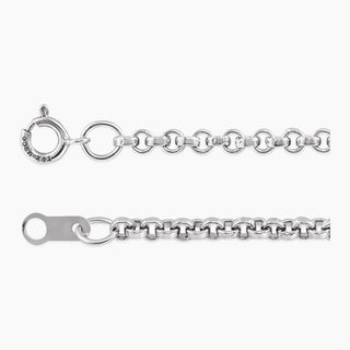 2.00mm Rolo Chain | White Gold