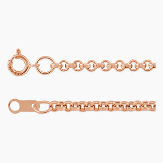 2.00mm Rolo Chain | Rose Gold