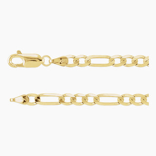 4.00mm Figaro Chain | Yellow Gold